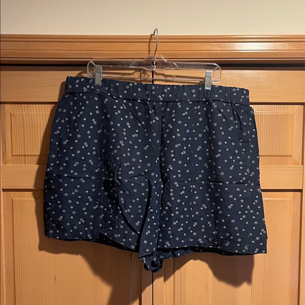 Madewell Dark Blue Floral Women's Shorts